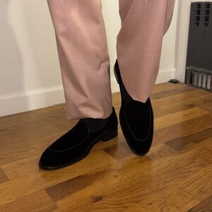 Elegant Black Tuxedo Slip On Loafers for Men 👞